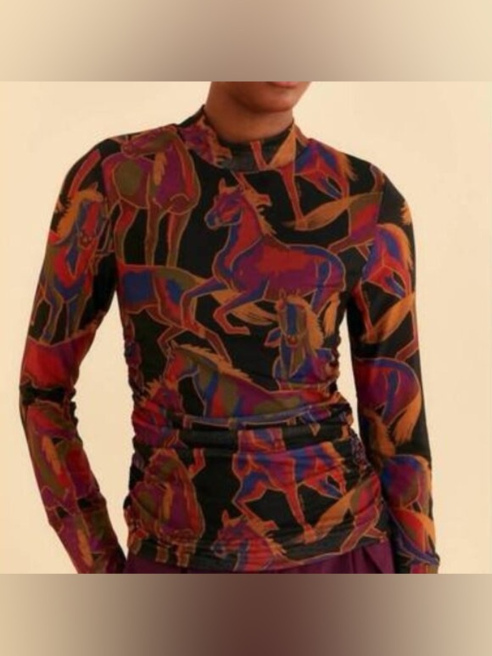 FARM Rio Wild Horses Tulle Shirt